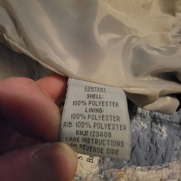 Beige John Deere Financial Polyester Wind Breaker / Light Jacket Pullover - Picture 8 of 8